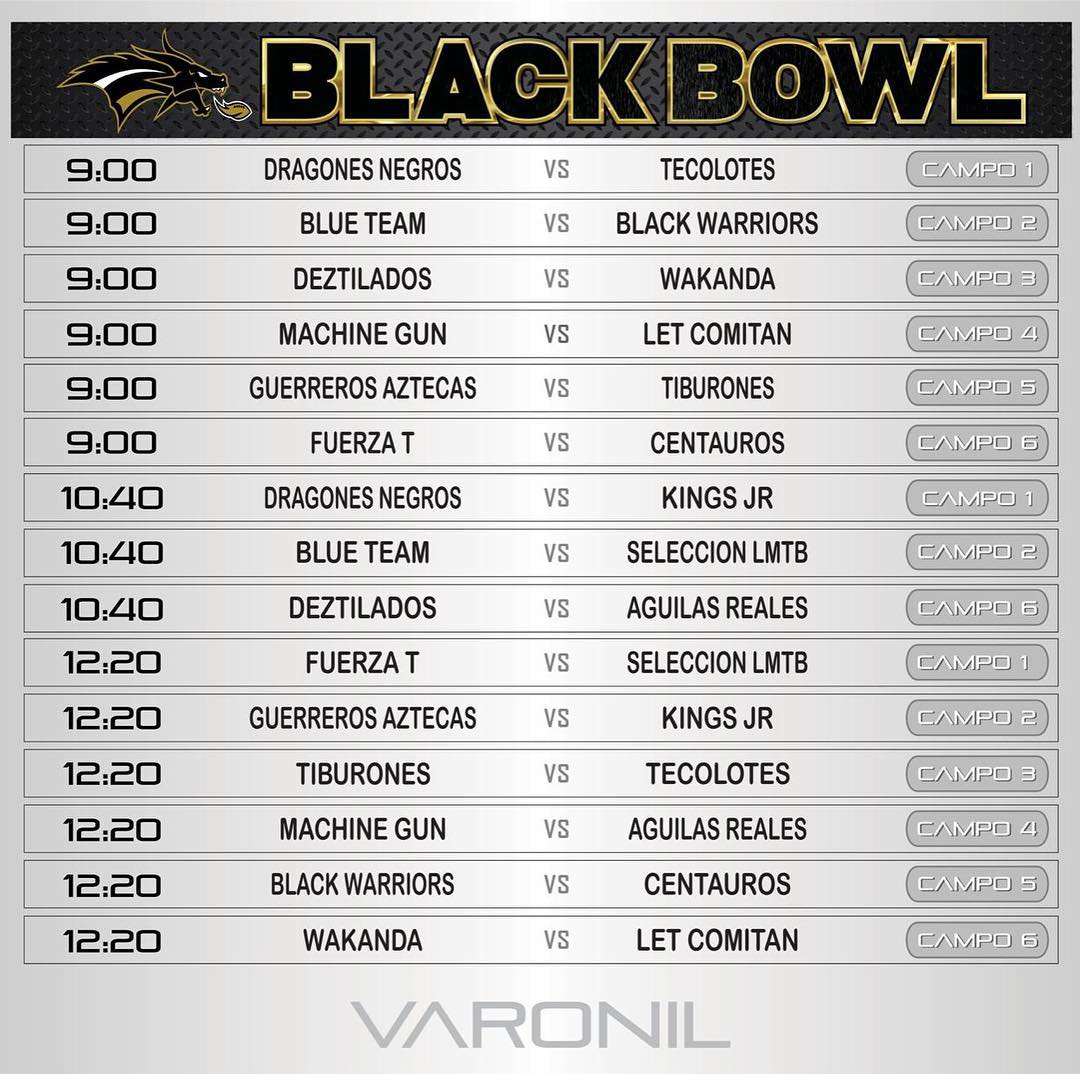 Black Bowl Cat. Varonil2019